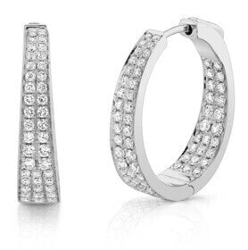 Fashion round earrings with zircons SVLE0901XH2BI00