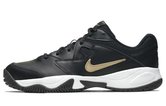 Кроссовки теннисные Nike Court Lite 2 Черно-золотые