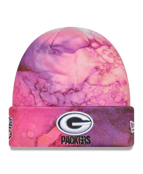 Men's Pink Green Bay Packers 2022 NFL Crucial Catch Knit Hat