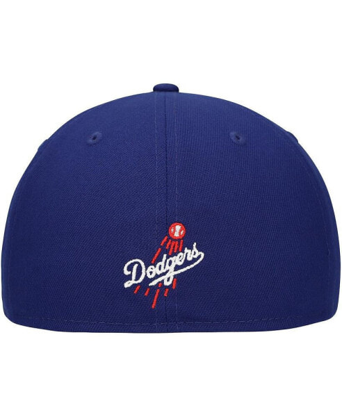 Men's Royal Los Angeles Dodgers Shadow Logo 59FIFTY Fitted Hat