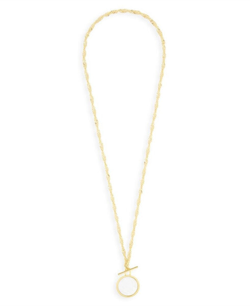 Layla 14K Gold Plated Toggle Necklace