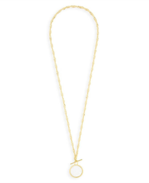 brook & york layla 14K Gold Plated Toggle Necklace