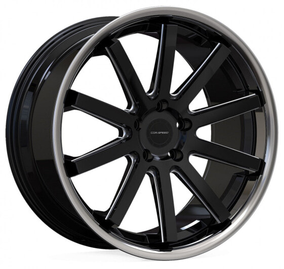 Колесный диск литой Corspeed Deville Inox mattblack PureSport gefräst - DS10 9x20 ET30 - LK5/112 ML73.1