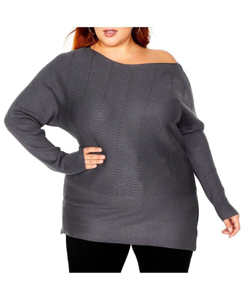 Plus Size Lean In Sweater