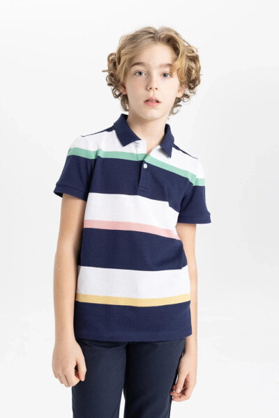 Erkek Çocuk Pike Kısa Kollu Polo Tişört B5939A824SM