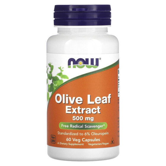 Olive Leaf Extract, 500 mg, 60 Veg Capsules