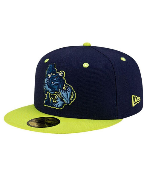 Men's Navy Bowling Green Hot Rods Theme Night Cavemen 59FIFTY Fitted Hat