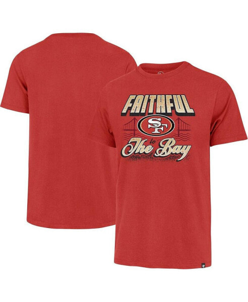 Men's Scarlet Distressed San Francisco 49ers Faithful to the Bay Regional Franklin T-shirt