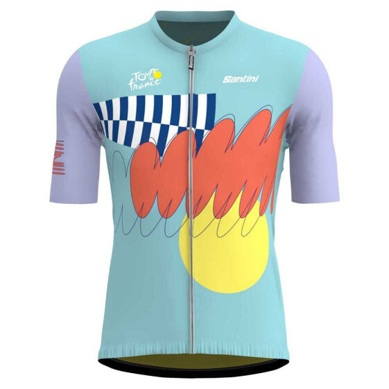 SANTINI Nice Tour De France Official 2024 Short Sleeve Jersey