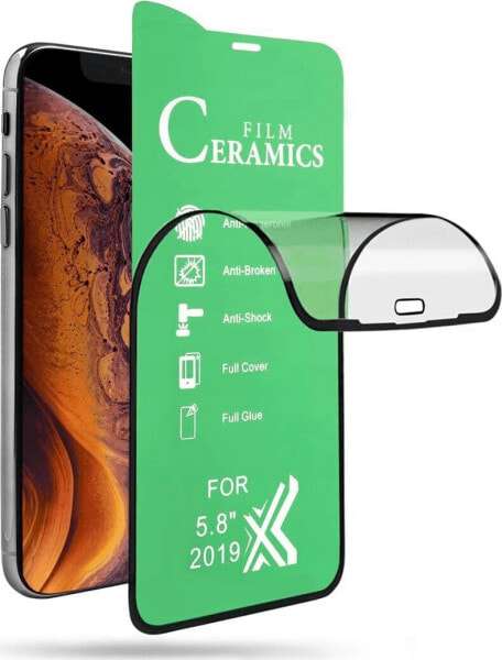 CERAMIC SZKŁO HARTOWANE CERAMICZNE FLEX IPHONE 6 PLUS / 6S PLUS CZARNE standard