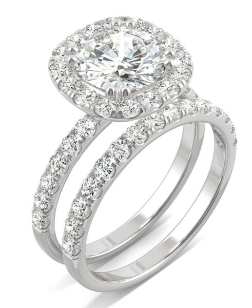 Moissanite Bridal Set (2-7/8 ct. t.w. Diamond Equivalent) in 14k white gold