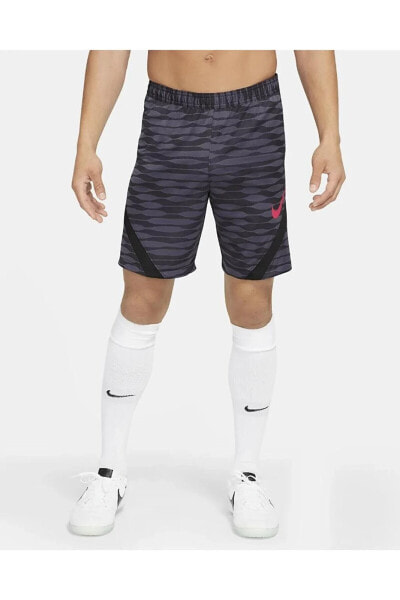 Шорты футбольные Nike Dri-FIT Strike Knit черно-серые