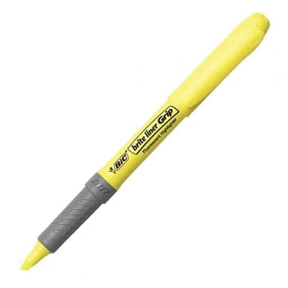 Фломастеры BIC Brite Liner Grip Fluorescent Marker 12 штук оранжевые