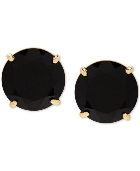 Onyx (9mm) Stud Earrings in 14k Gold