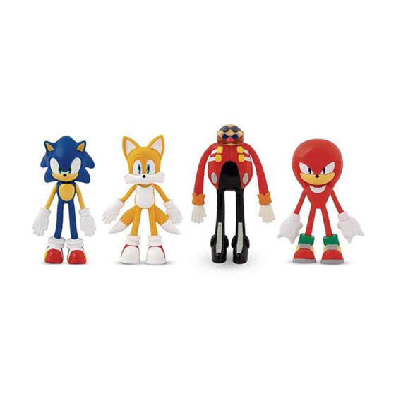 TOY PARTNER Ble Em Sonic The Hedgehog Pack Of 4 Figures Assorted Figures