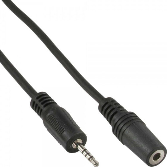 InLine Audio Adapter Cable 4 Pin 2.5mm male / 4 Pin 3.5mm female 1m