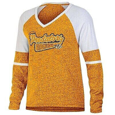 NHL Nashville Predators Women's Long Sleeve Dark T-Shirt - S