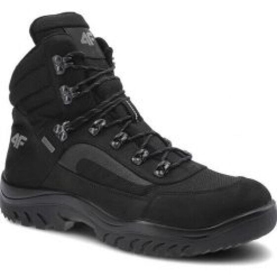Мужские кроссовки спортивные треккинговые черные текстильные высокие демисезонные 4F M H4Z21-OBMH253 black