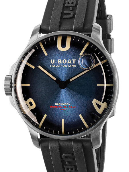 Наручные часы American Exchange Men's Black Leather Strap Watch 44mm Gift Set.