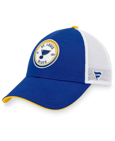 Men's Blue, White St. Louis Blues Iconic Gradient Trucker Snapback Hat