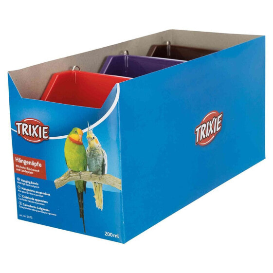 TRIXIE 200ml Wire Holder Hanging Bowls