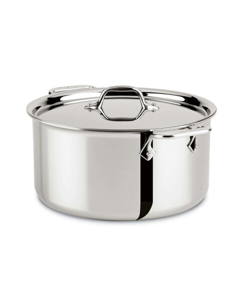 Stainless Steel 8 Qt. Covered Stockpot