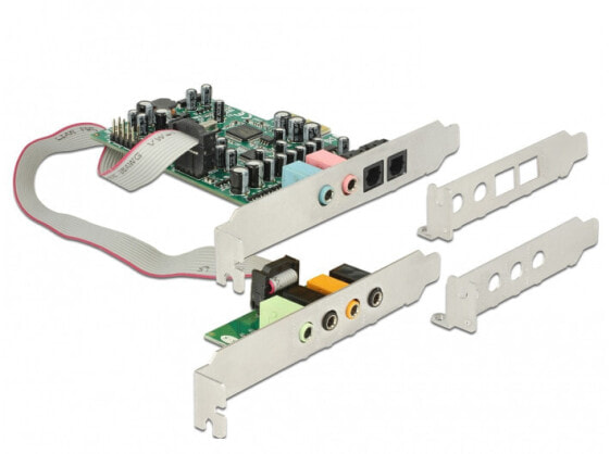 Delock 89640 - 7.1 channels - Internal - 24 bit - 92 dB - PCI-E