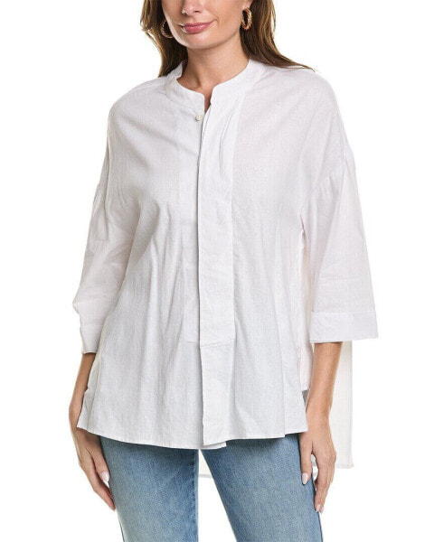 Sole Linen-Blend Shirt Jacket Women's