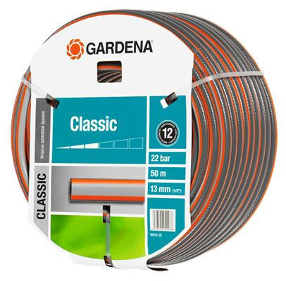 Шланг GARDENA 18010-20 - 50 м - серый - оранжевый.