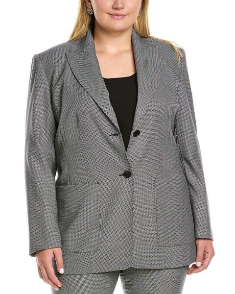 Marina Rinaldi Plus Canberra Wool & Silk-Blend Jacket Women's 14