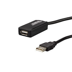 E&P CC 508/10 - 10 m - USB A - USB A - USB 2.0 - Male/Female - Black