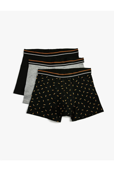 Трусы Koton Carrot Print 3Pack Cotton Elasticized