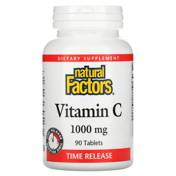 Витамин C с медленным высвобождением Natural Factors 1 000 мг, 90 таблеток