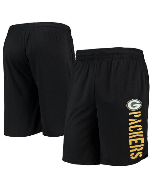 Men's Black Green Bay Packers Training Shorts