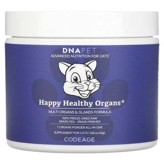Витамины и добавки CodeAge Happy Healthy Organs для кошек 42 г