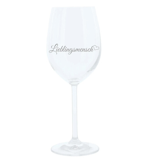 Бокал для вина изготовленный из стекла с гравировкой "Любимый человек" LEONARDO Gravur-Weinglas Любимый человек