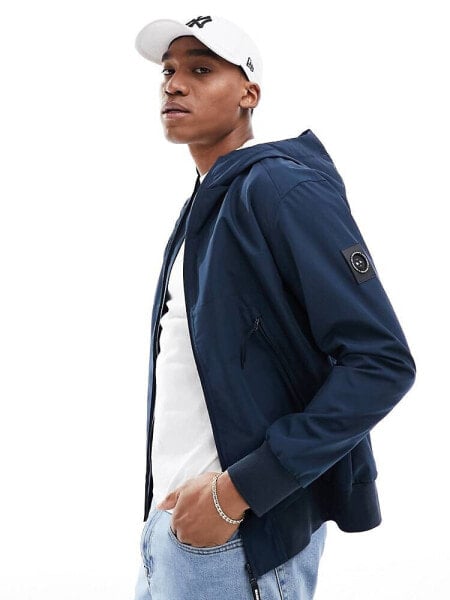 Marshall Artist lightweight shell jacket in navy