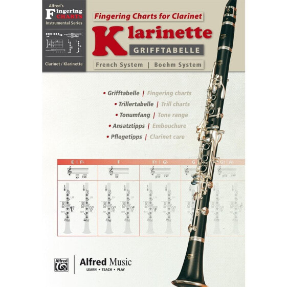 Alfred Music Grifftabelle Klarinette Boehm-System