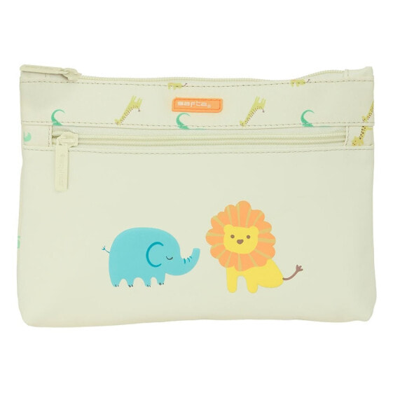 SAFTA With Two Big Cremalleras Easy To Clean Preschool Selva Pencil Case