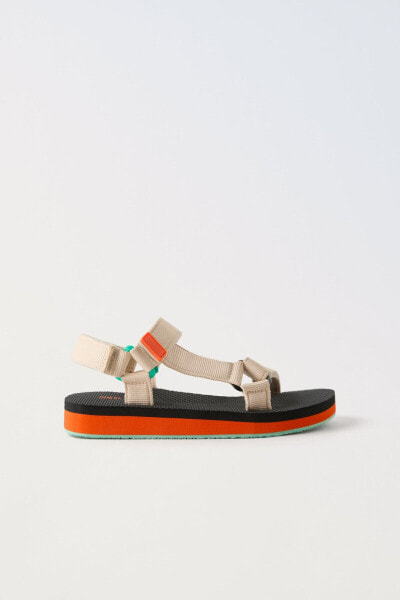 Technical strap sandals