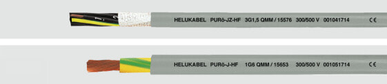 Helukabel PURö-JZ-HF - Low voltage cable - Grey - Polyurethane (PUR) - 8.4 mm - Polypropylene - 0.75 mm²