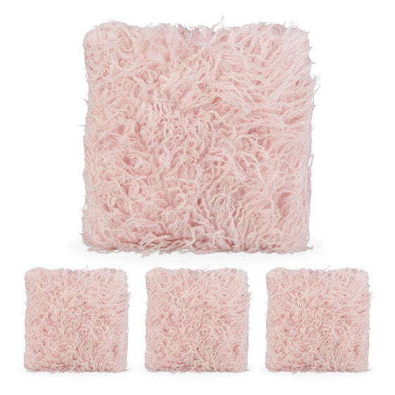 Подушка декоративная Relaxdays Fluffy Set 4 шт. розовая