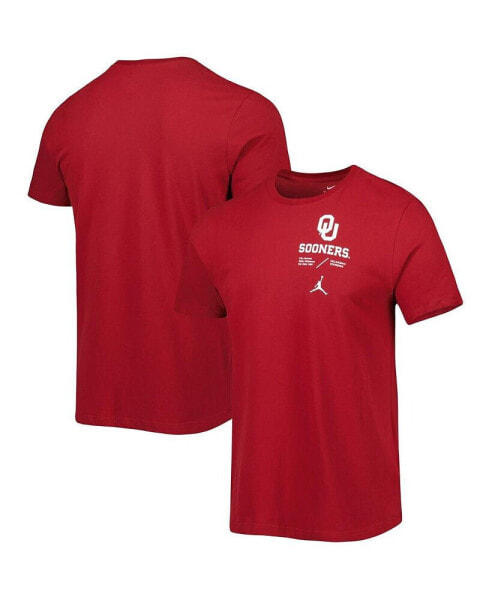 Men's Crimson Oklahoma Sooners Team Practice Performance T-shirt