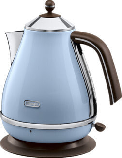 Электрический чайник De'Longhi KBOV 2001.AZ - 1.7 л - 2000 Вт - Синий - Индикатор уровня воды - Защита от перегрева - Фильтрация