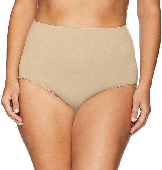 Yummie 257425 Women Ultralight Seamless Brief Underwear Frappe Size 2X-Large