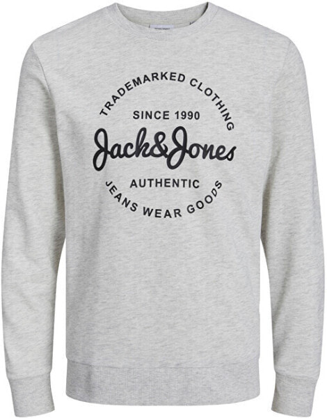 Спортивный свитшот Jack & Jones JJFOREST Standard Fit 12248002 White Melange