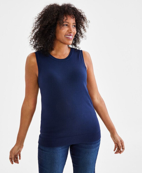 Women's Sleeveless Shell Sweater Top, Created for Macy's