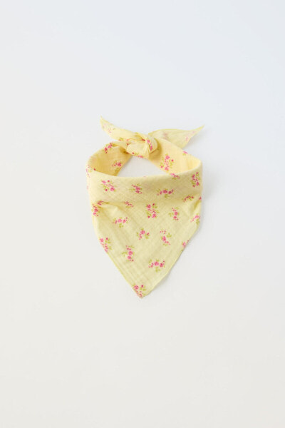 Floral triangle bandana