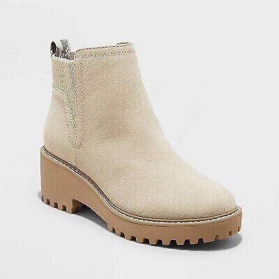 Women's Taci Ankle Boots - Universal Thread Light Taupe 7.5