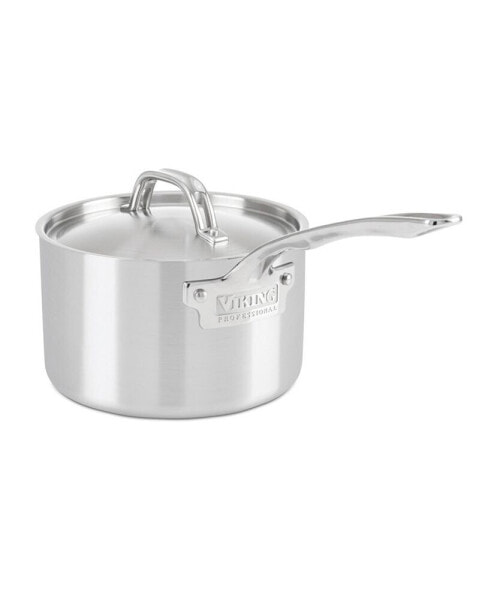 Professional 5-Ply Stainless Steel 3-Quart Sauce Pan with Metal Lid
